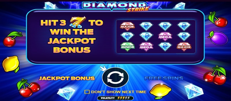 jackpot del colpo di diamante