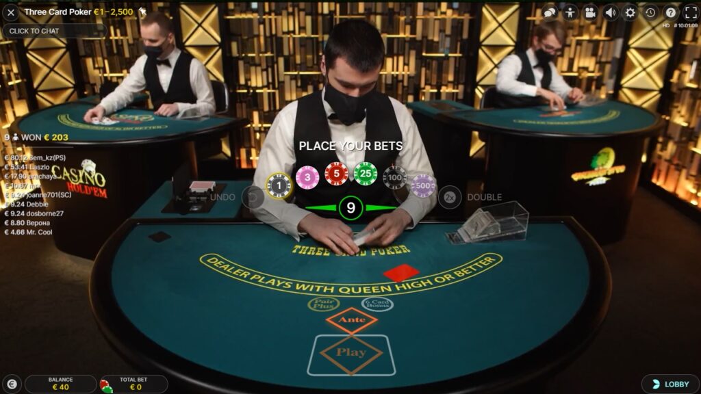 three hand poker